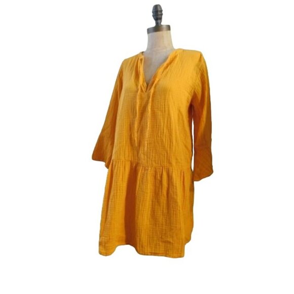 The Drop Size S Small Waffle Cloth Tunic Style Long Top or Short Dress - Picture 2 of 3